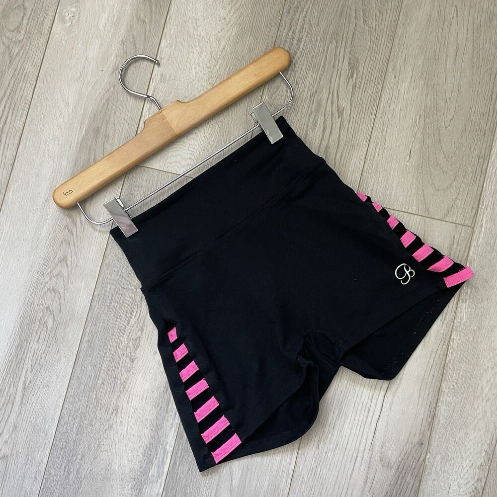 Bombshell Sportswear Shorts cutout vivid workout womens Black Pink (xsmall) sexy